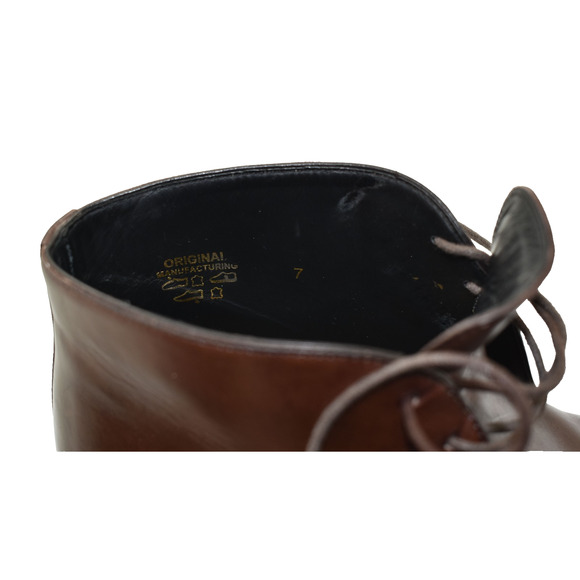 B8 Auth PAUL EVANS Brown Leather Lace Up Chukka Boots Shoes Size 7 EU 41 main image 7